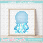 Blue Jellyfish PNG