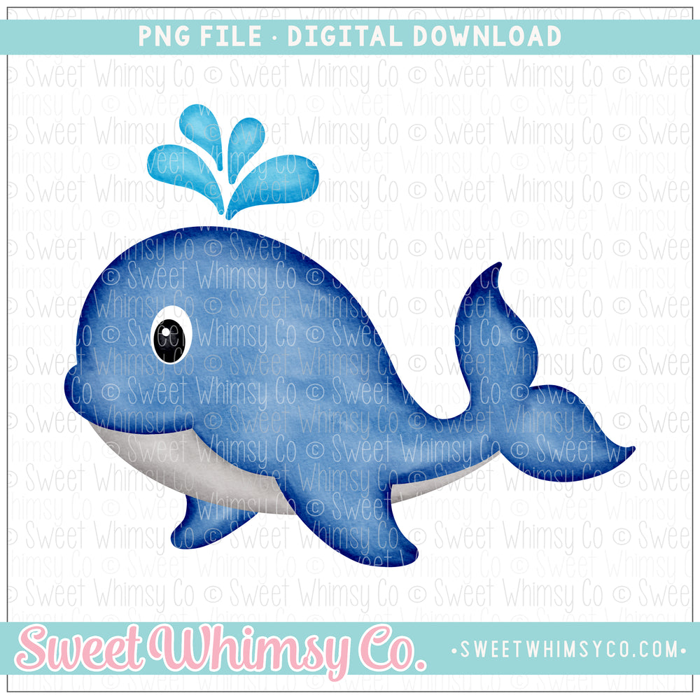 Cute Whale PNG