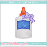 Lilac Bow Glue Bottle PNG