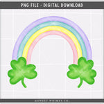 Rainbow Clovers PNG
