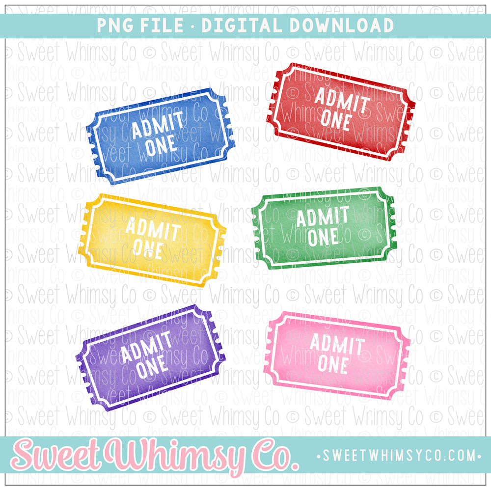 Admit One Tickets PNG