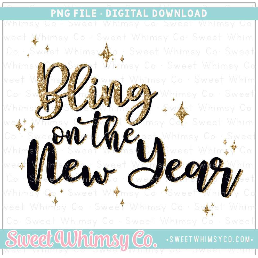 Bling On The New Year PNG