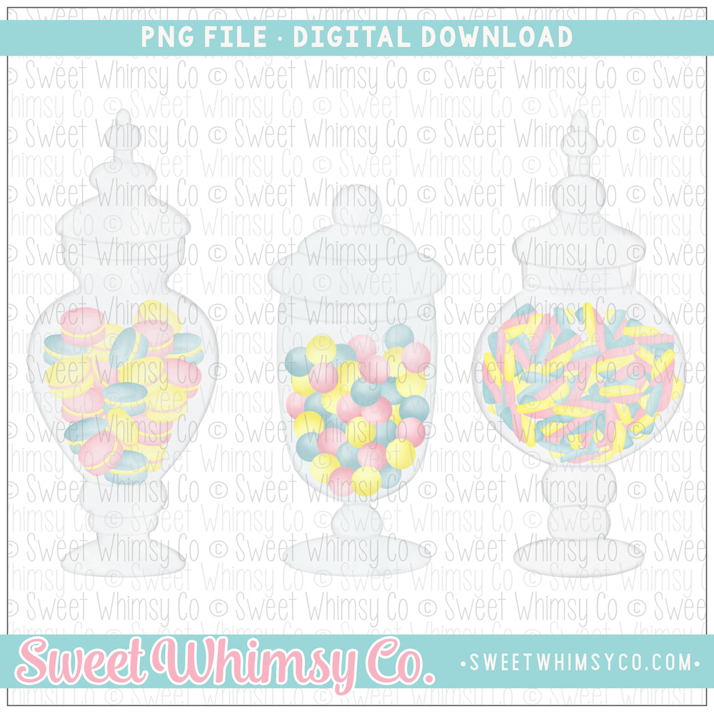 Candy Jars Trio PNG