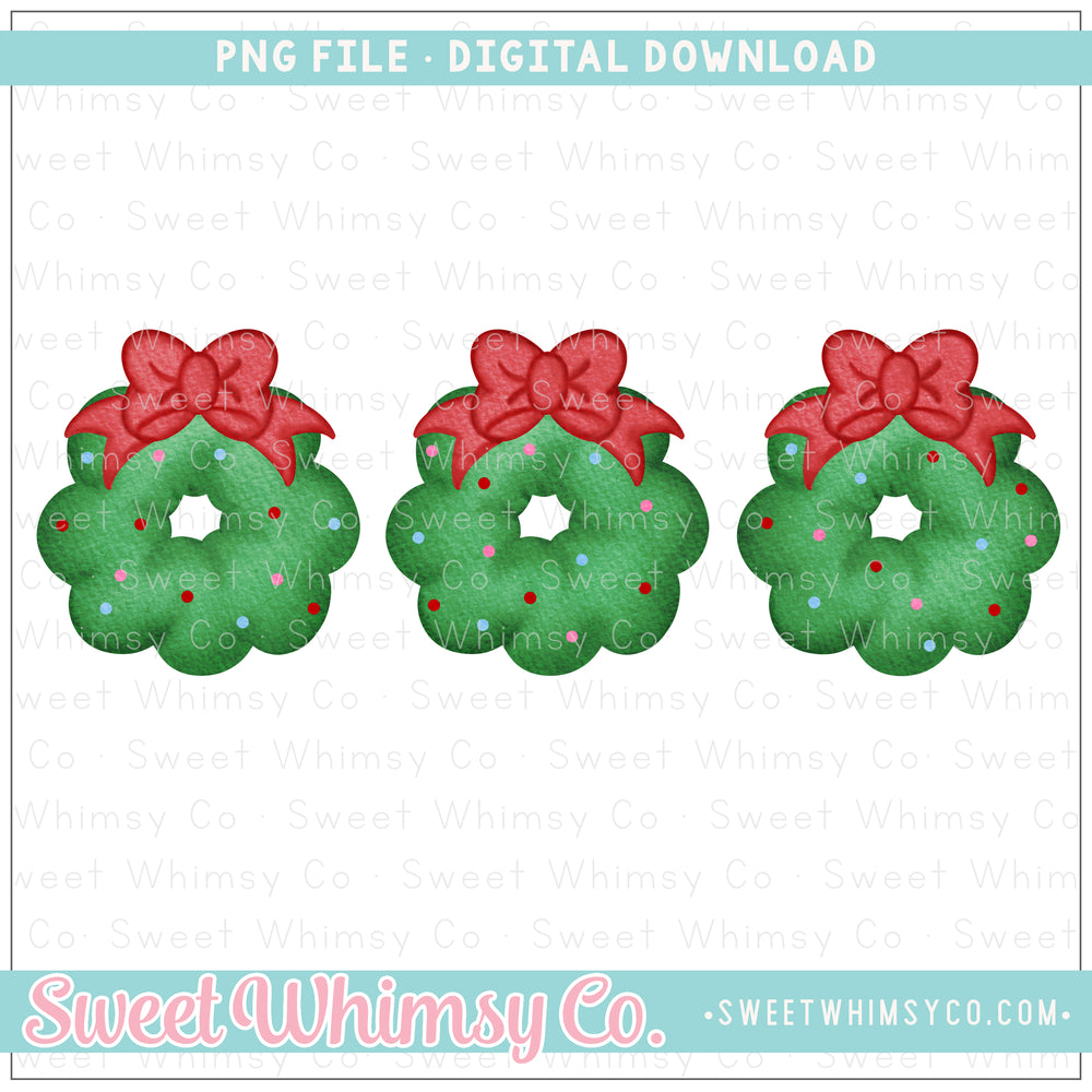Cute Wreath Trio PNG