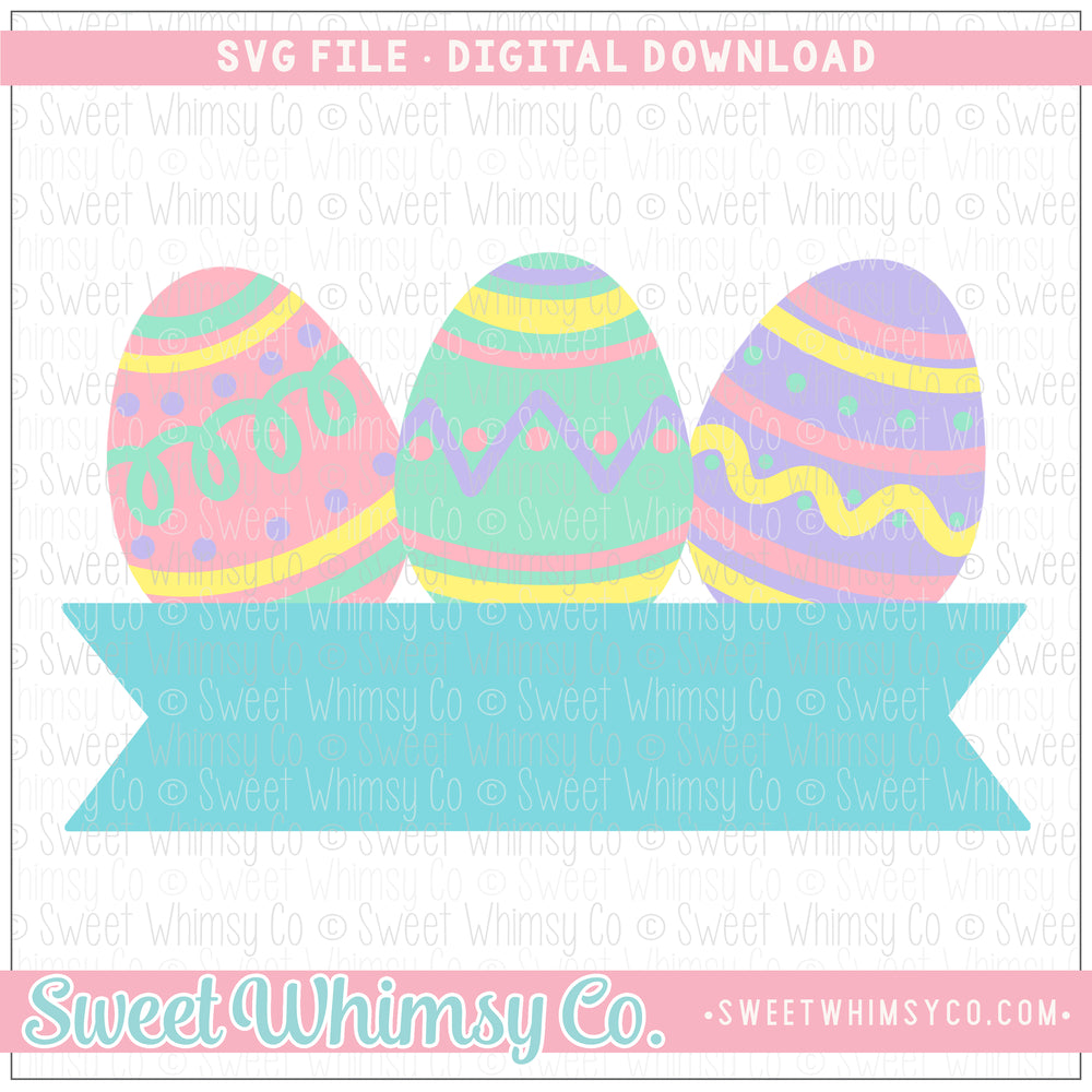 Easter Egg Banner SVG