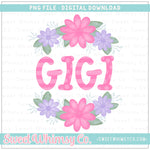 Gigi Floral Frame PNG