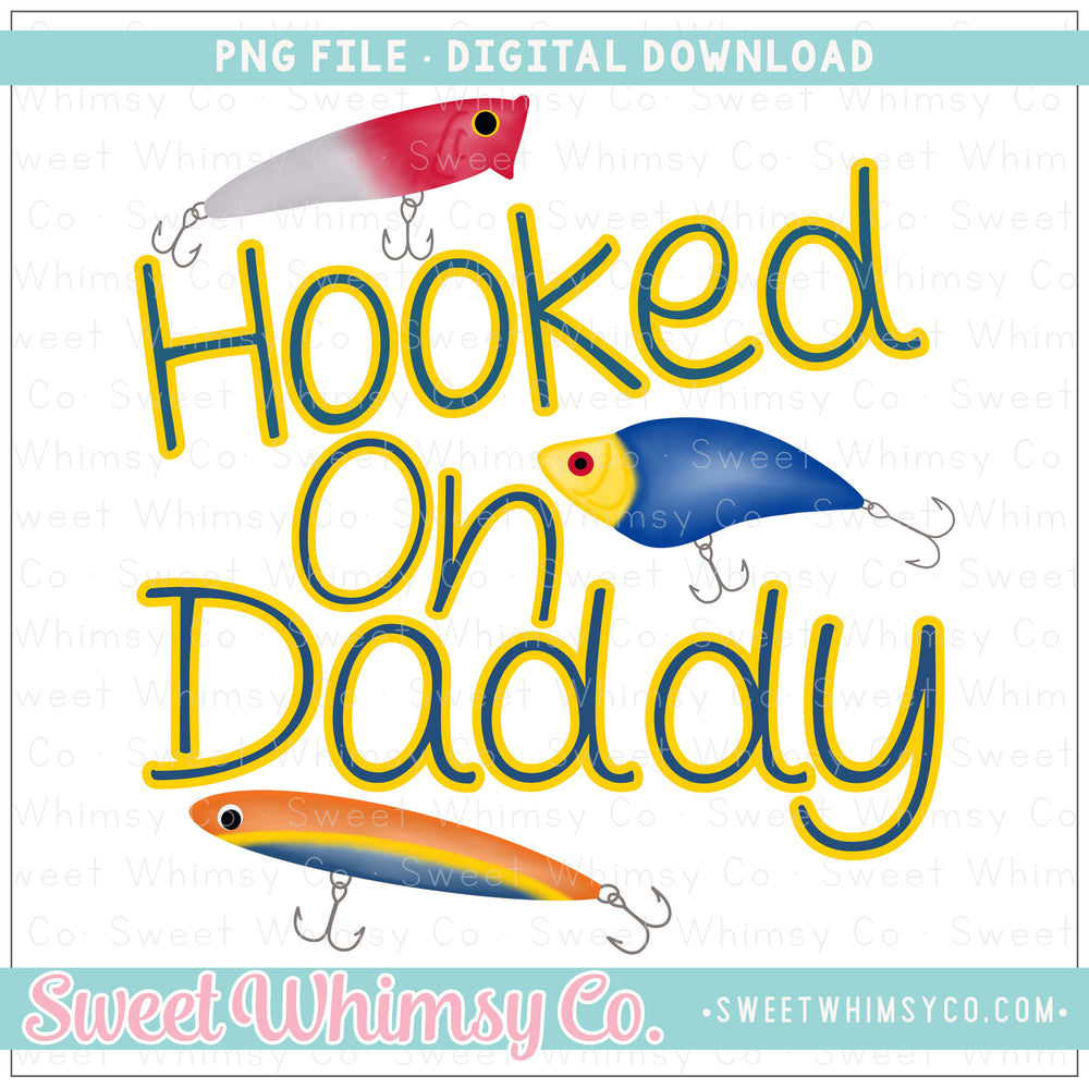 Hooked On Daddy Fishing Lures PNG