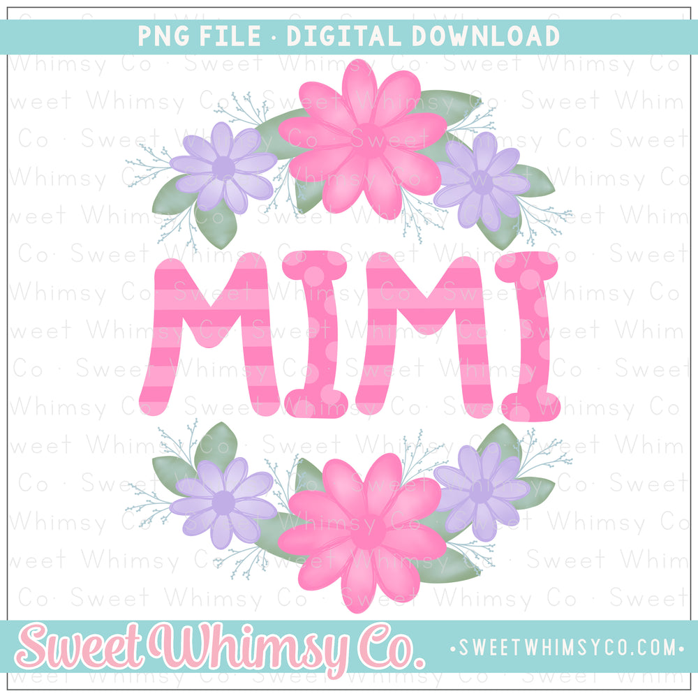 Mimi Floral Frame PNG