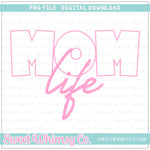 Mom Life Pink PNG