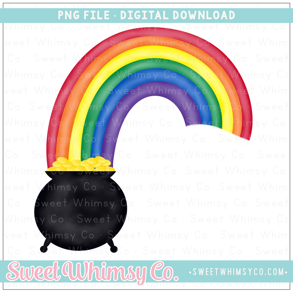 Rainbow Pot of Gold PNG