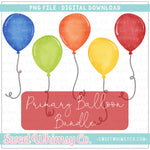 Primary Balloon Bundle PNG