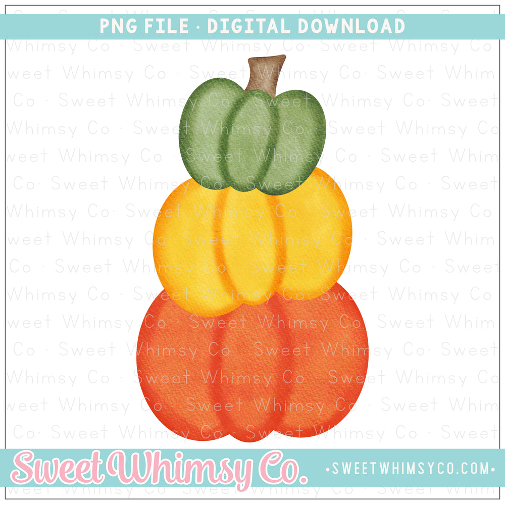 Stacked Pumpkins PNG
