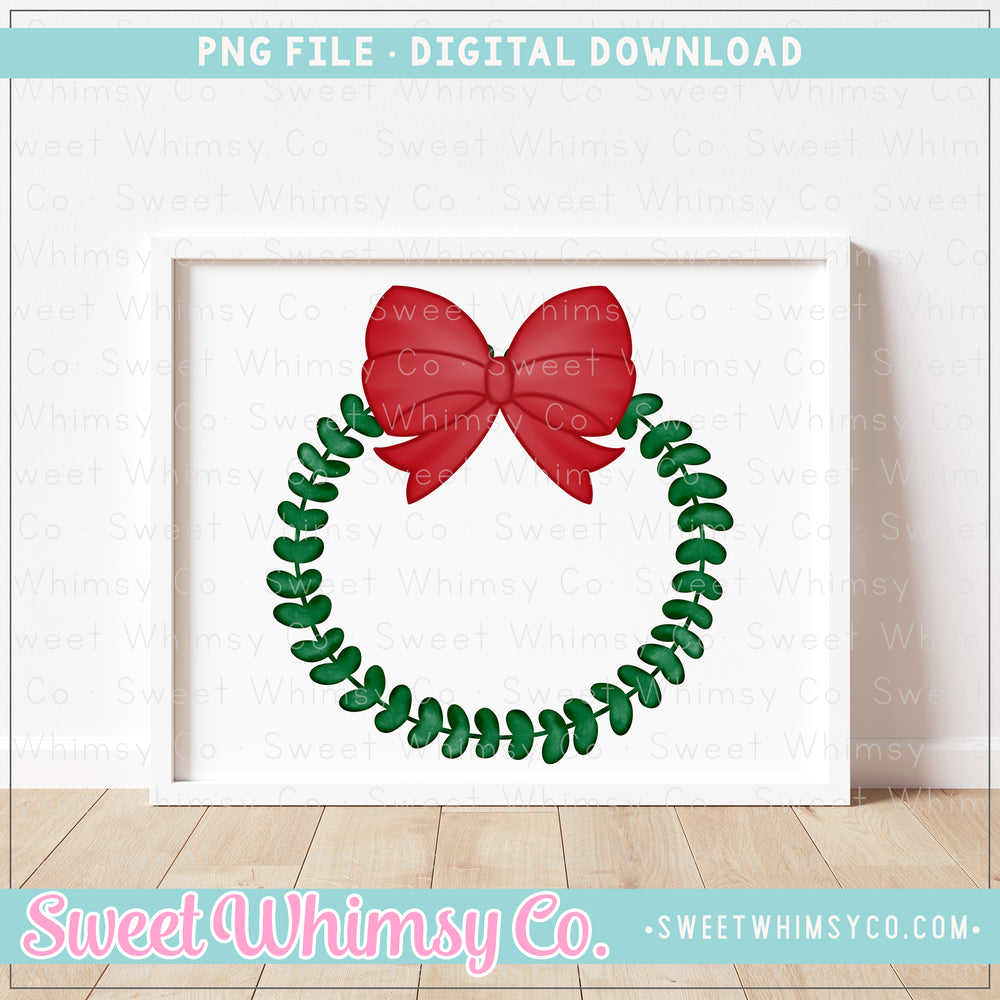 Simple Christmas Wreath PNG