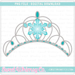 Snow Princess Frozen Crown PNG