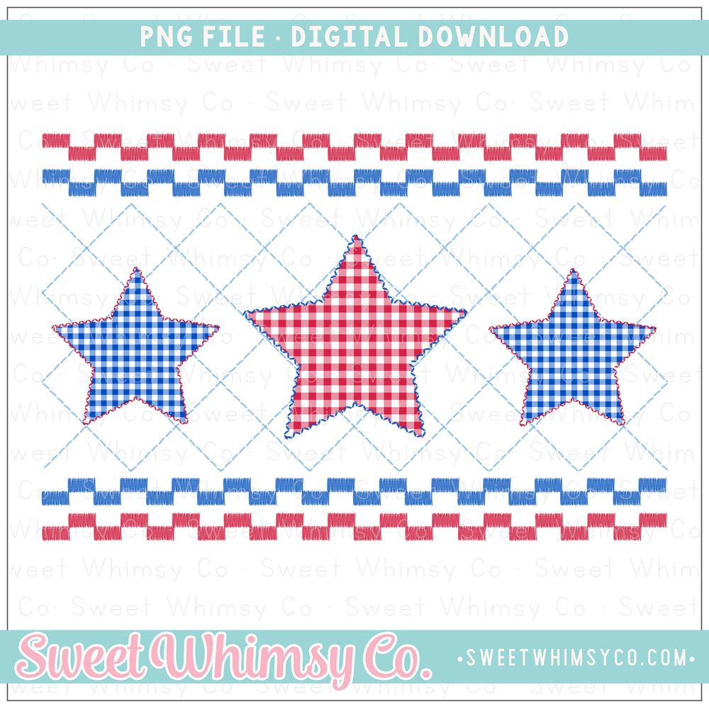 Stars Faux Smock PNG