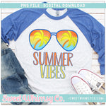 Summer Vibes Sunglasses Yellow PNG