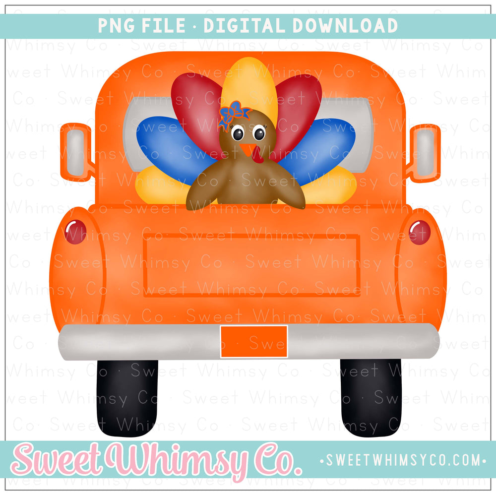 Girl Turkey Truck PNG