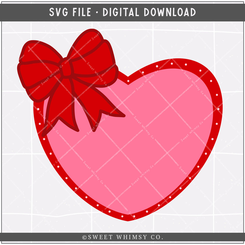 Bow Heart SVG