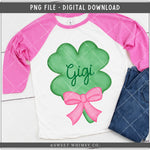 Clover Pink Bow PNG