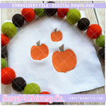 Pumpkin Mini Filled Embroidery
