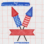 Firecracker Rockets Red Banner PNG