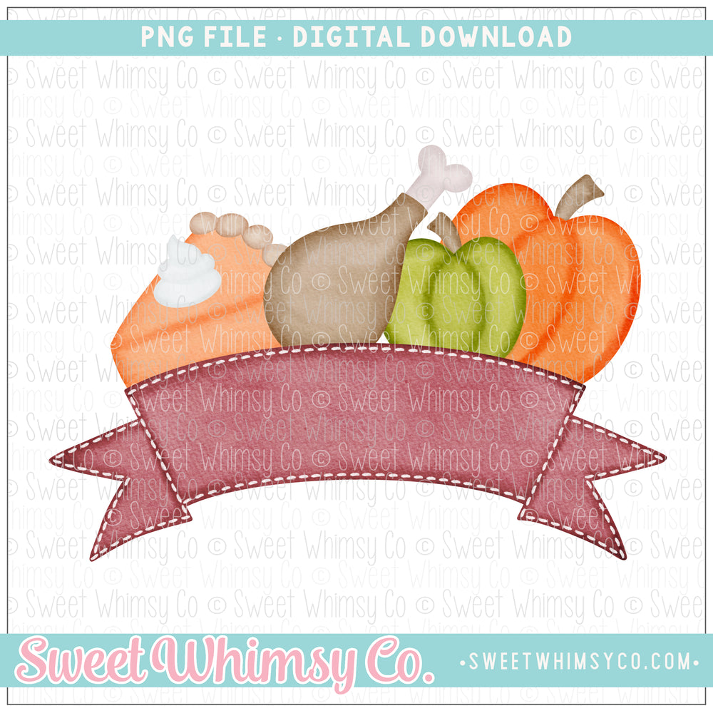 Thanksgiving Fancy Banner PNG
