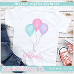 Party Balloon Bundle Pink, Purple, & Turquoise PNG