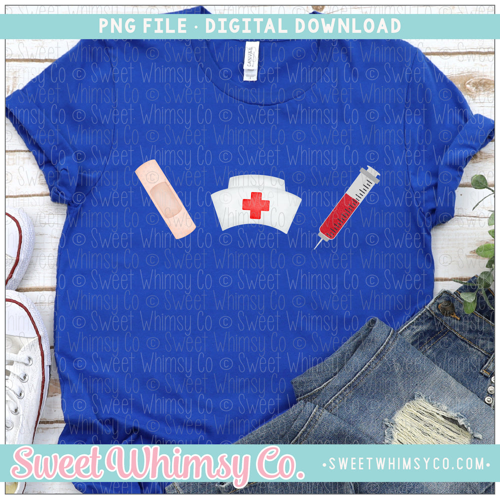 Bandage Nurse Hat Syringe PNG