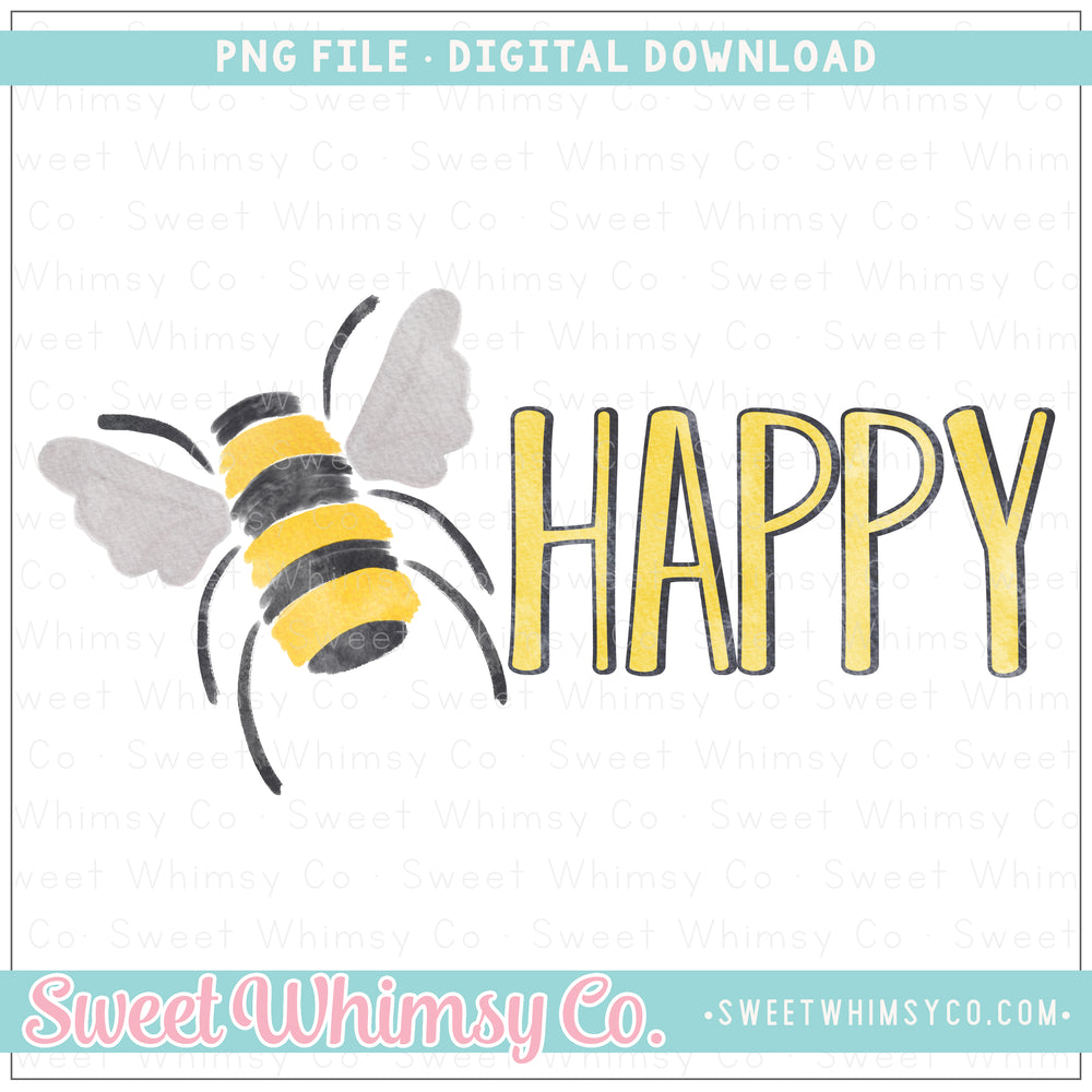 Bee Happy PNG