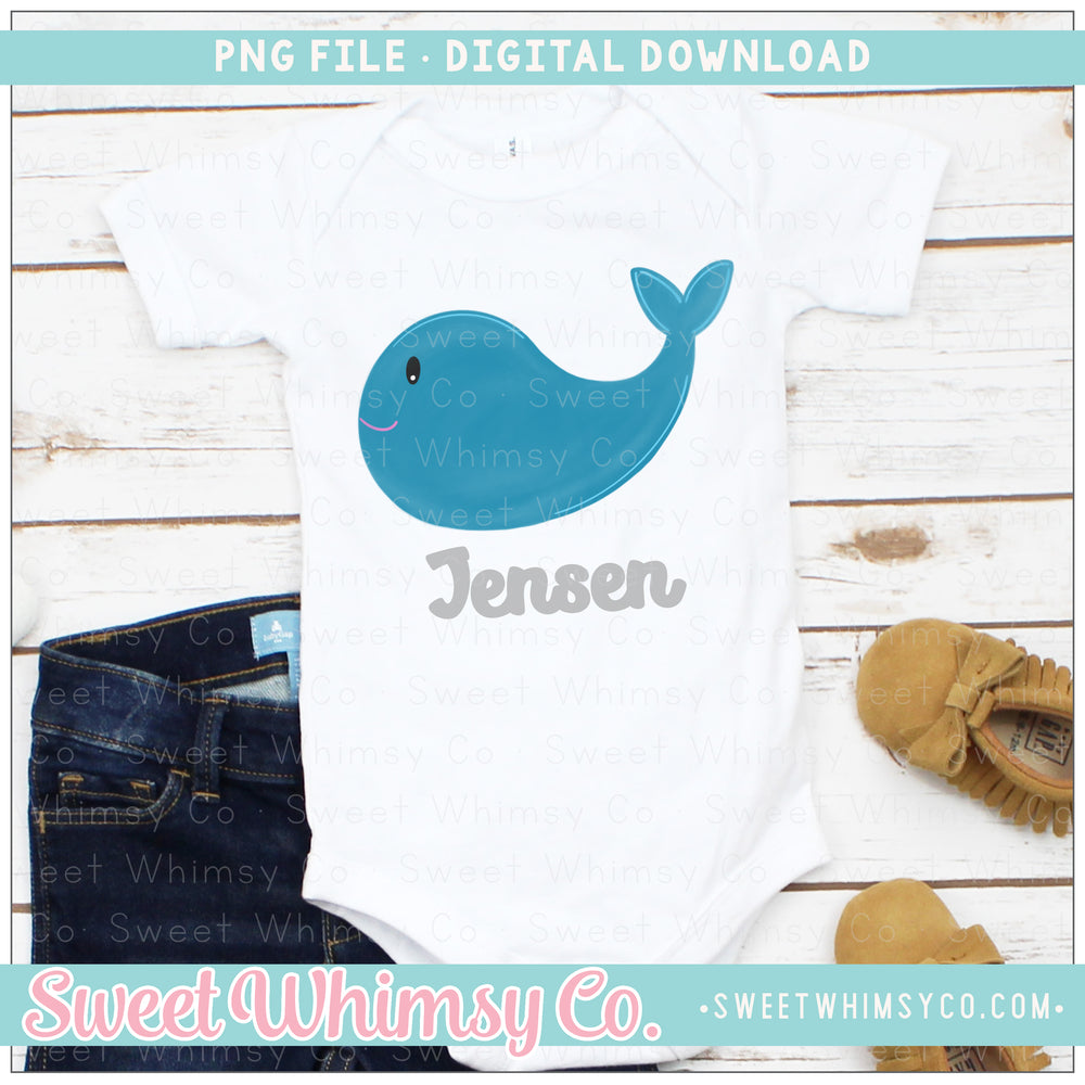 Blue Whale PNG – Sweet Whimsy Co