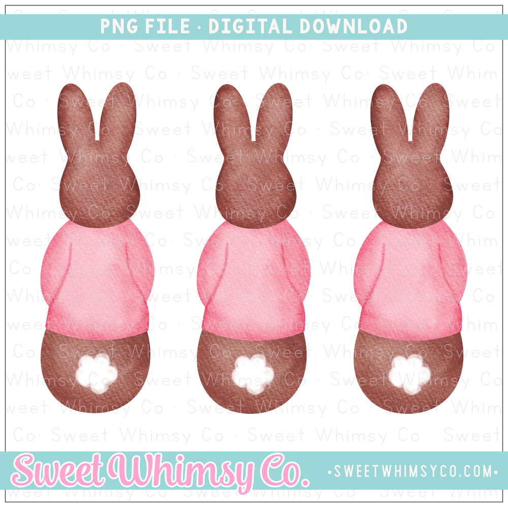 Bunny Pink Shirt Trio PNG