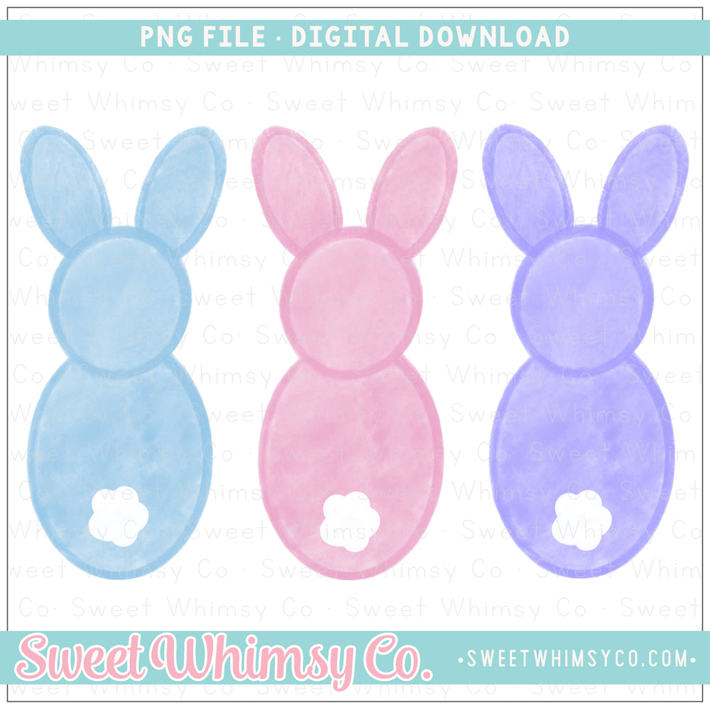 Bunny Tails Trio PNG