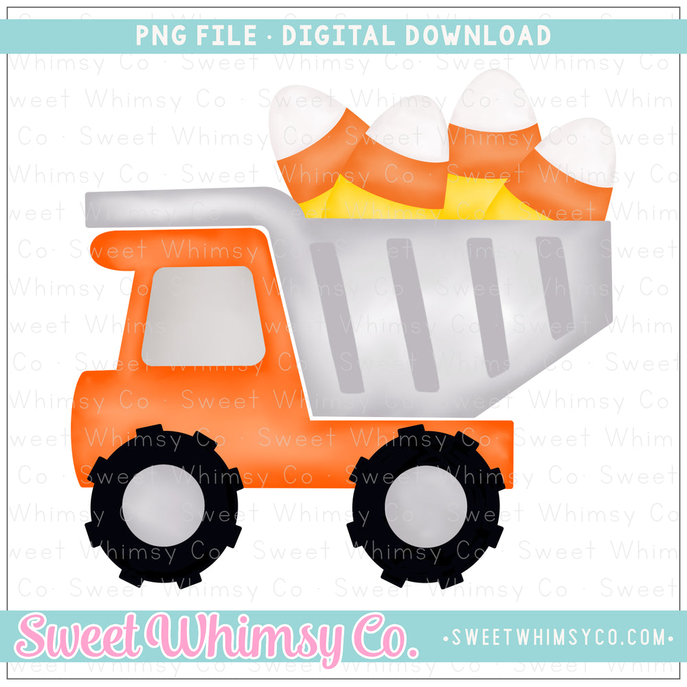 Candy Corn Dump Truck PNG