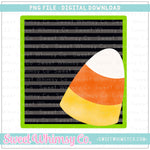 Candy Corn Square Frame PNG