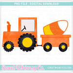 Candy Corn Tractor PNG