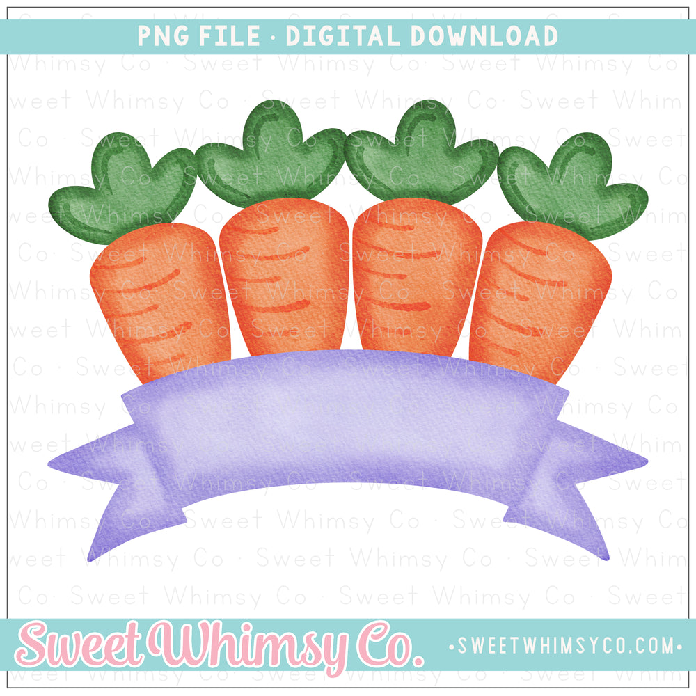 Carrots Lilac Fancy Ribbon PNG