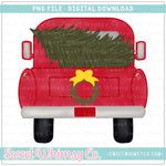 Christmas Tree Truck PNG