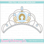 Cinderella Carriage Princess Crown PNG
