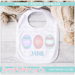 Decorated Easter Egg Trio PNG