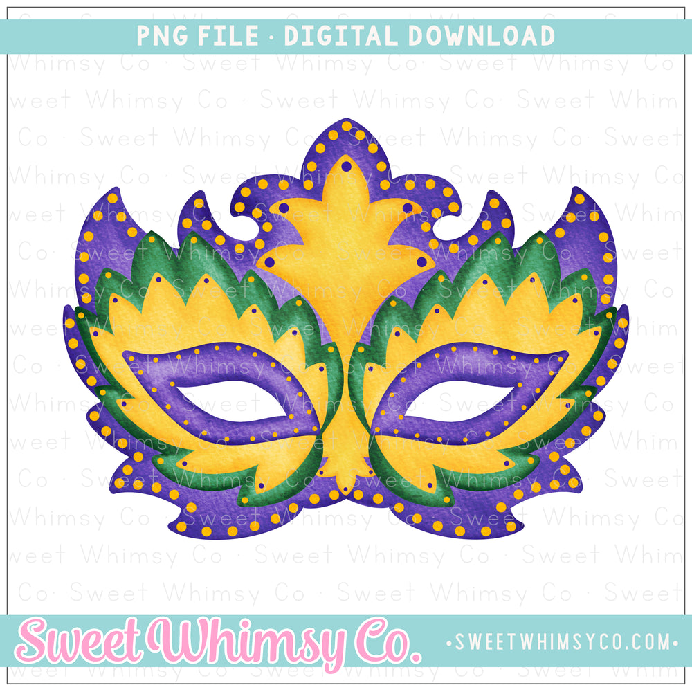 Fancy Mardi Gras Mask PNG