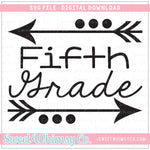 Fifth Grade Arrows SVG