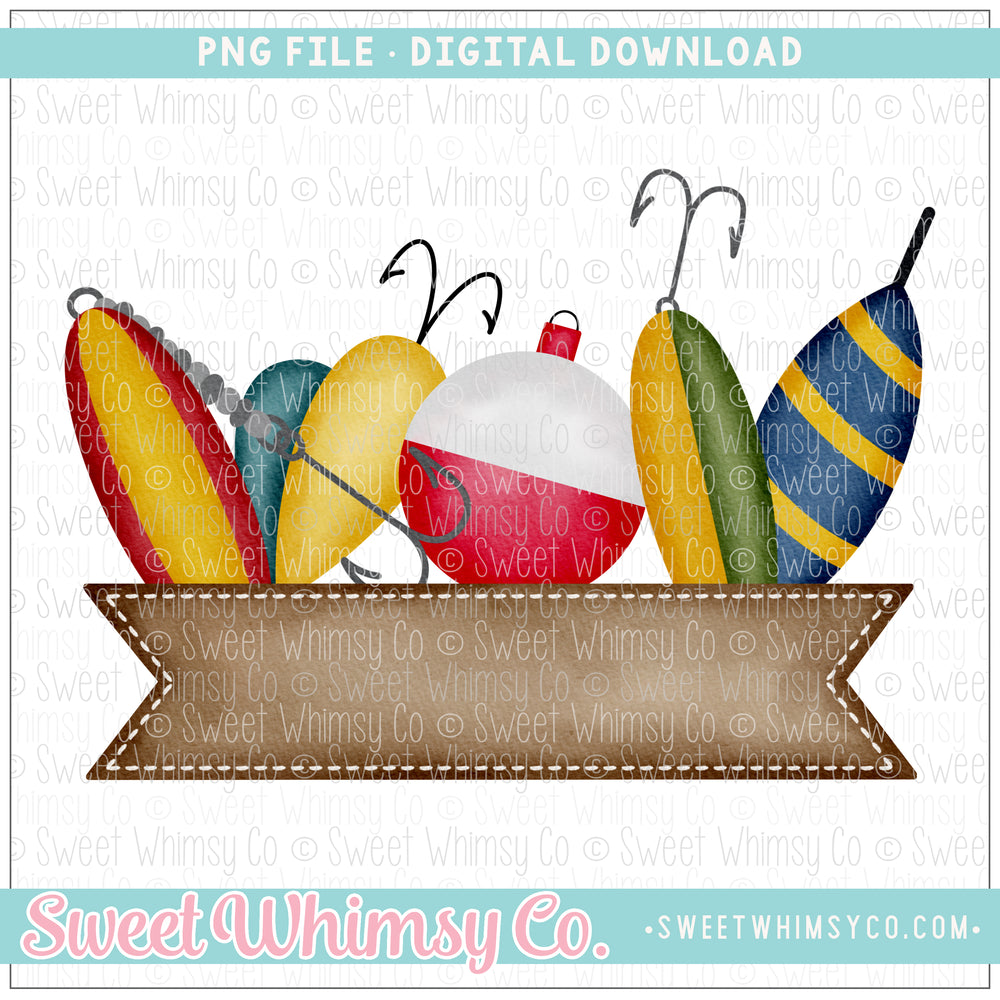 Fishing Lure Banner PNG