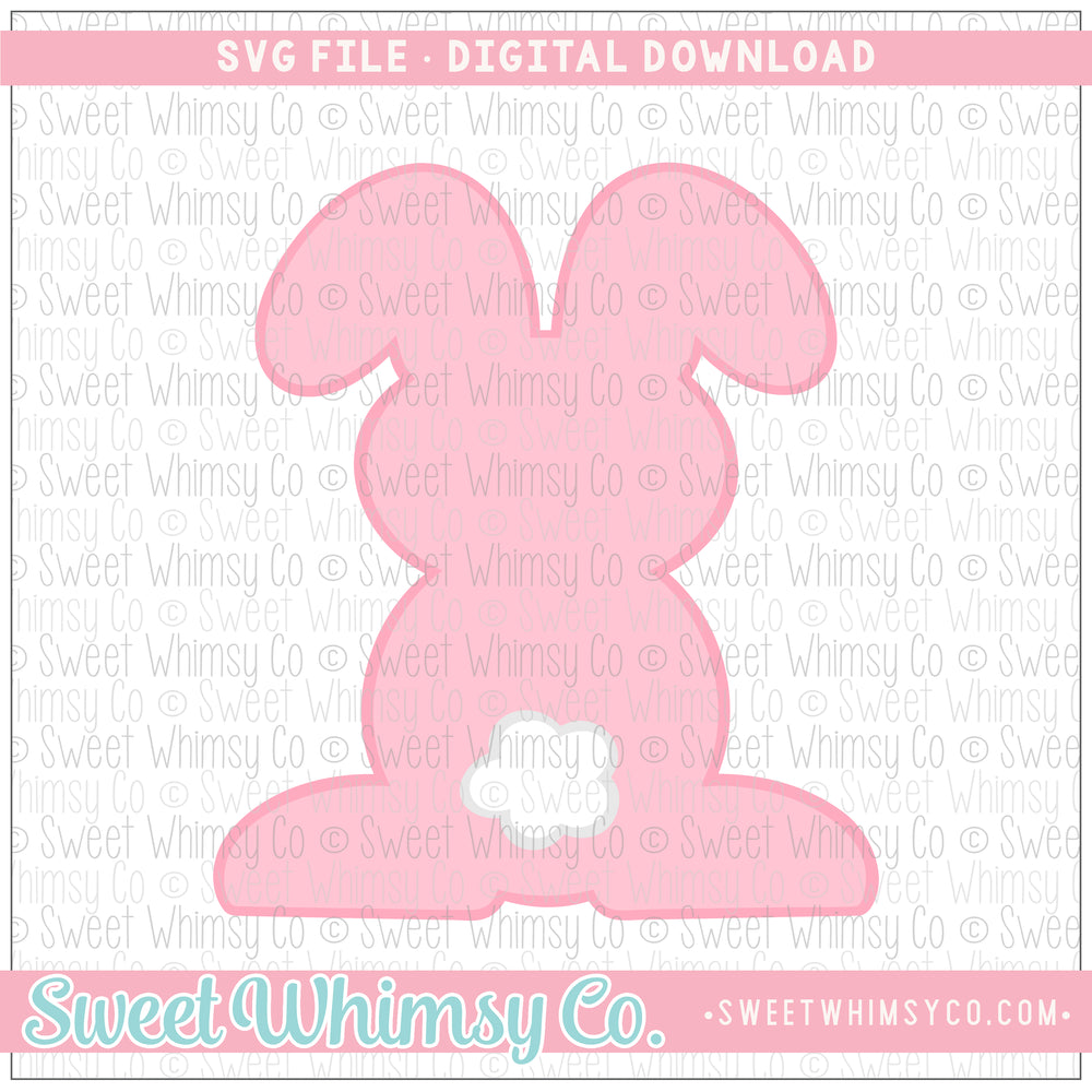 Floppy Ear Bunny Silhouette SVG