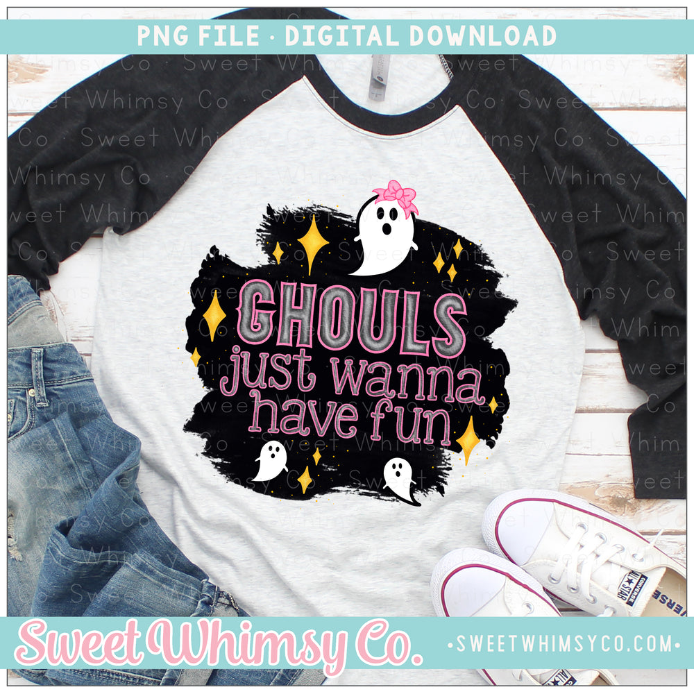 Ghouls Just Wanna Have Fun Pink PNG