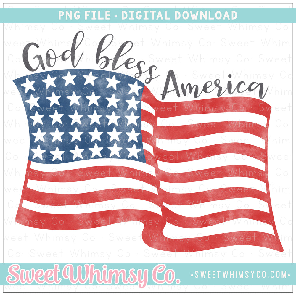 God Bless America Navy Flag PNG