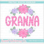 Granna Floral Frame PNG