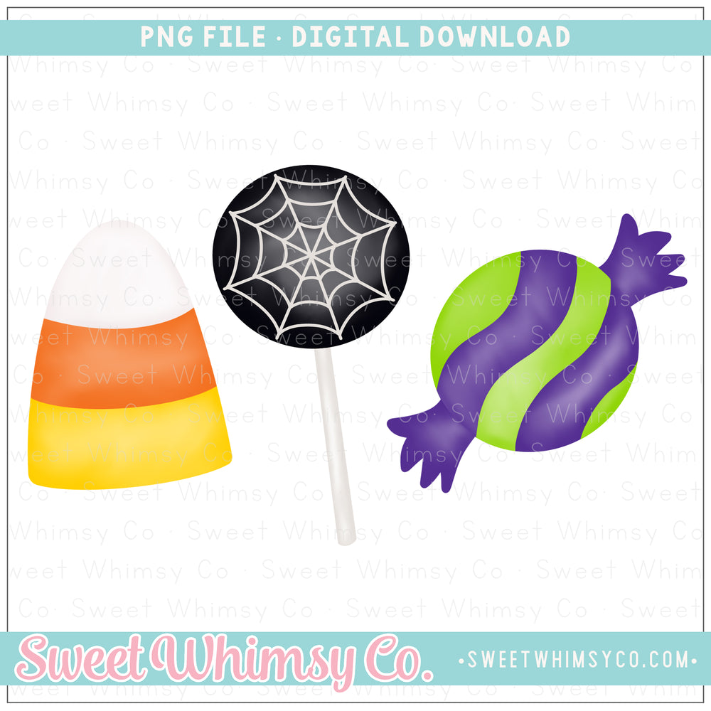Halloween Candy Trio PNG