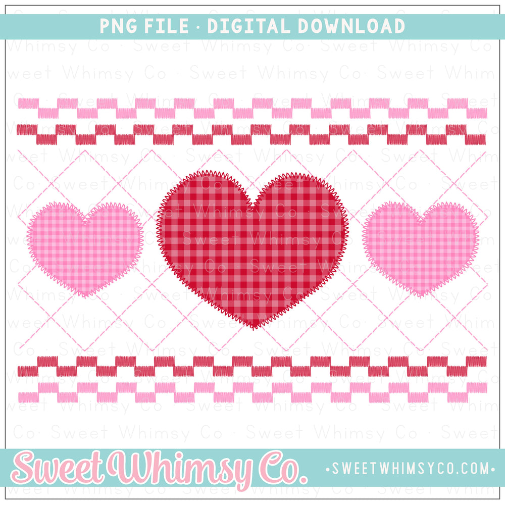 Heart Faux Smock PNG