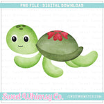 Heart Shell Sea Turtle PNG
