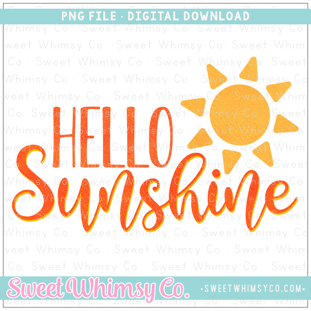 Hello Sunshine PNG